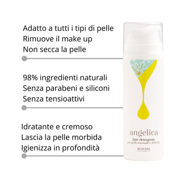 Angelica Latte Detergente 150 ml: pulisce e idrata in profondità