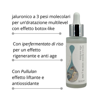 Siero acido Ialuronico 3MW alla Melissa – Idratazione Multilivello e Anti-Age