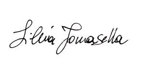 Firma autografa di Silvia Tomasella, fondatrice di Rugiada Mediterranea