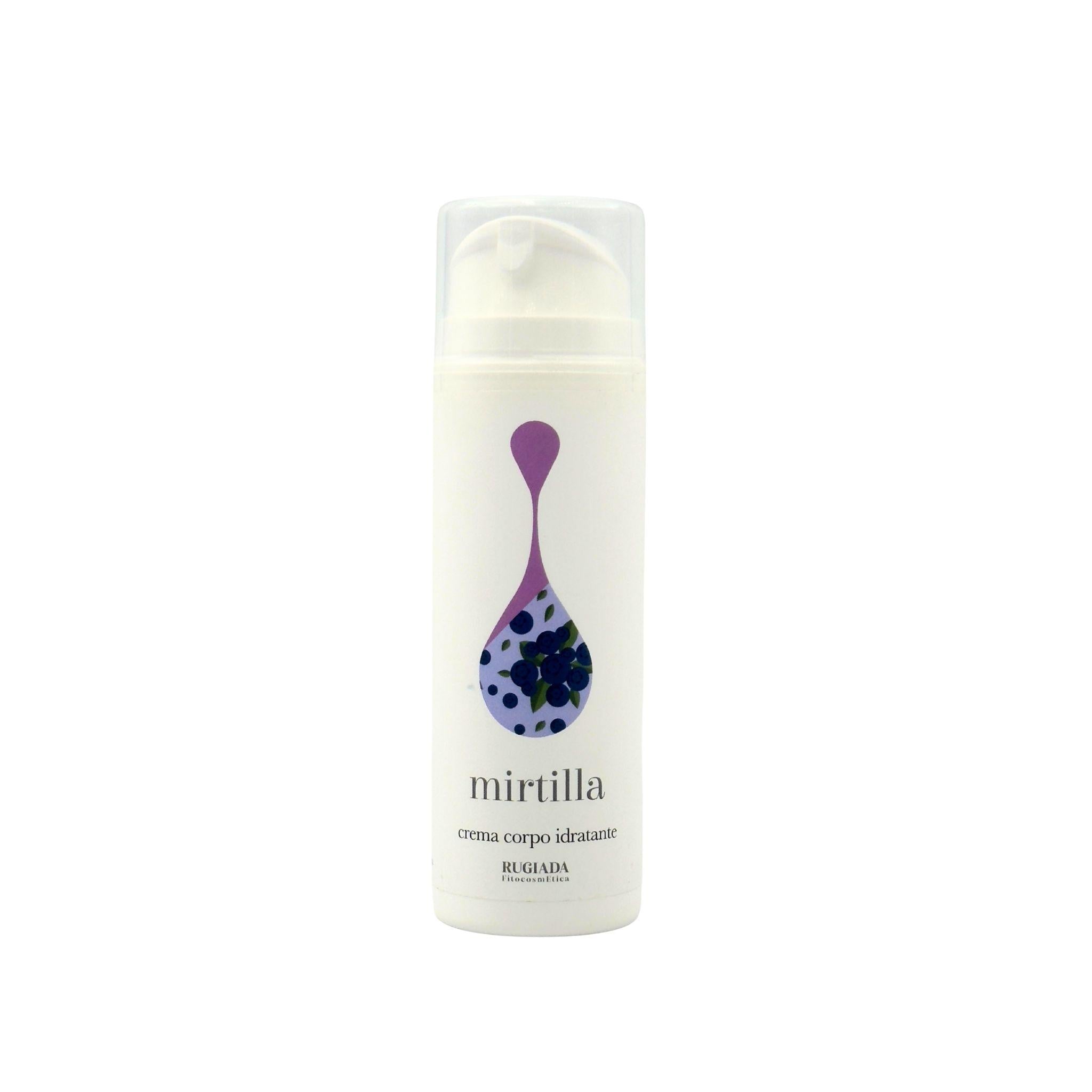 Mirtilla 150 ml: crema idratante con oli di argan e rosa mosqueta