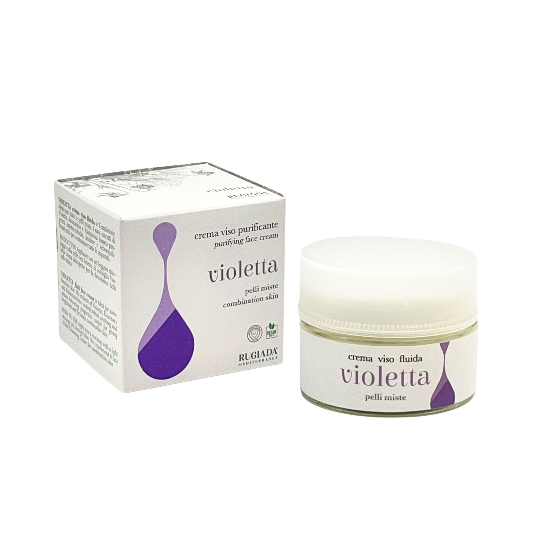 Violetta crema viso: idratazione ed equilibrio per pelli miste