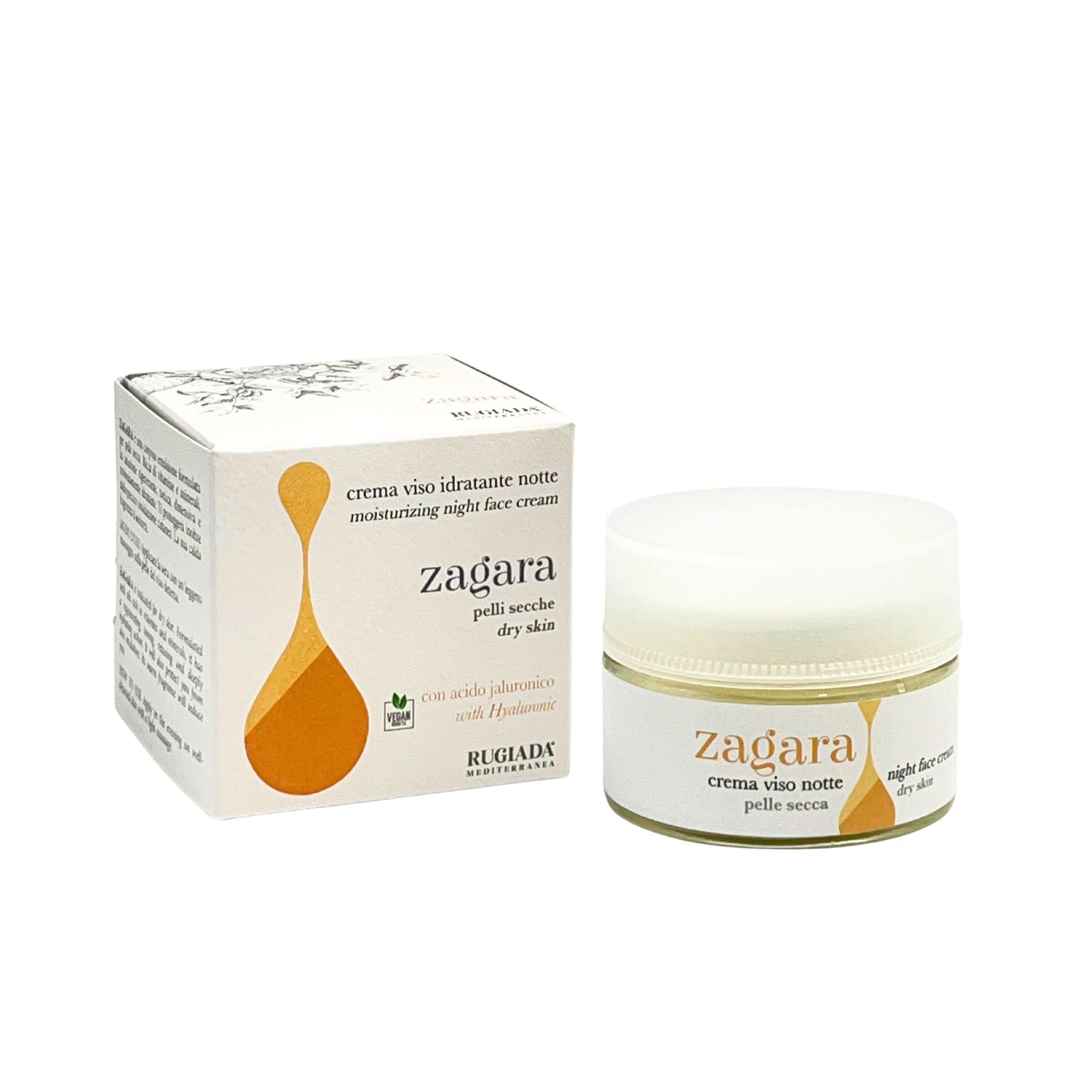 Zagara crema viso: idratazione intensa con acido ialuronico