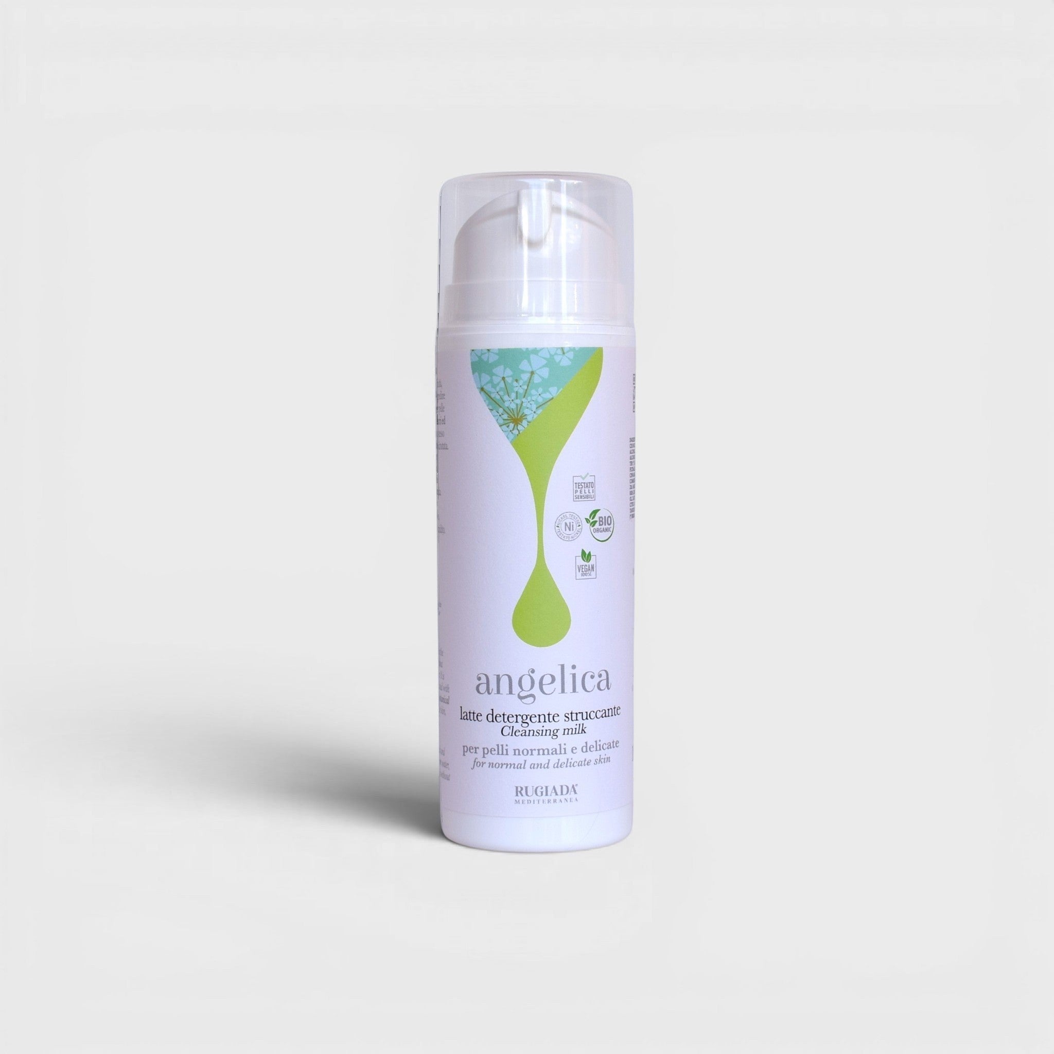 Angelica latte detergente 150 ml – Detergente viso delicato con oli vegetali bio
