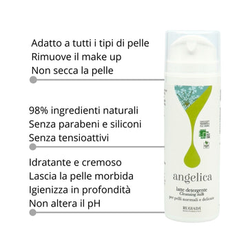 Angelica Latte Detergente 150 ml: pulisce e idrata in profondità