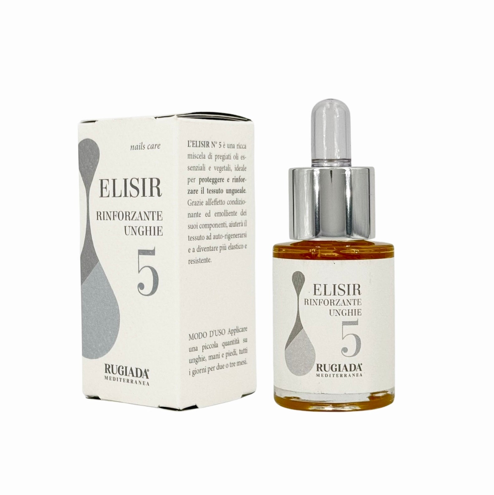 Elisir N. 5 Rinforzante unghie 15 ml: rinforza e rigenera unghie deboli e fragili