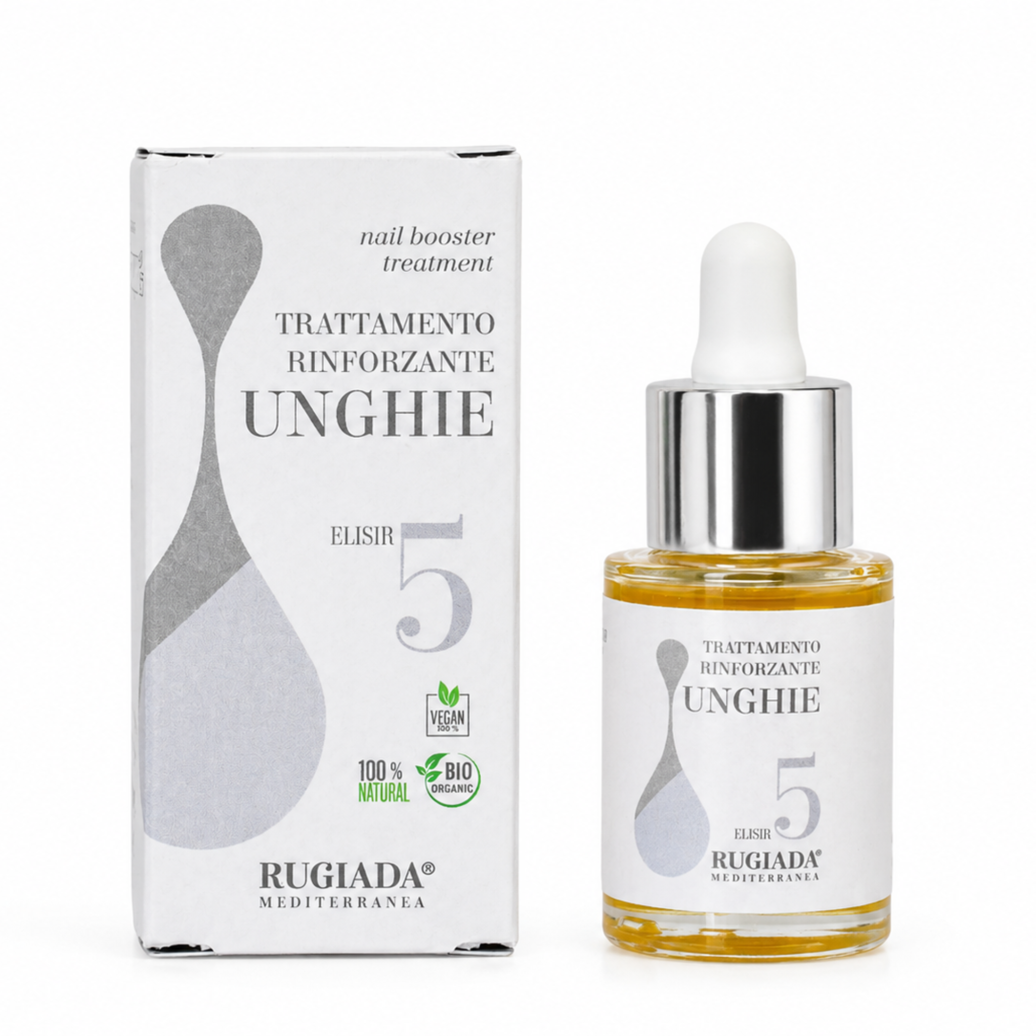 Elisir N. 5 Rinforzante Unghie 15 ml – Trattamento d'urto 100% attivo per unghie fragili e da risanare
