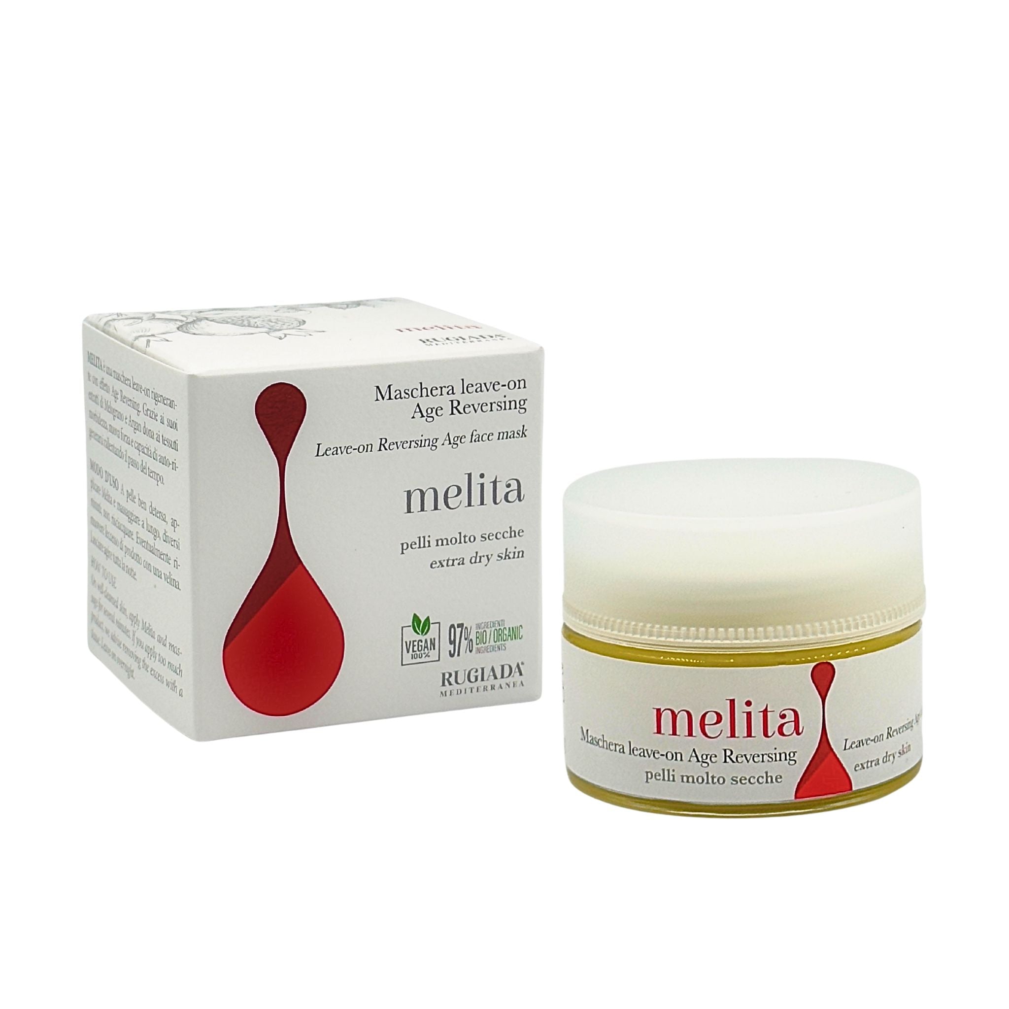 Melita maschera viso leave on Age reversing: nutrizione intensa e rigenerante