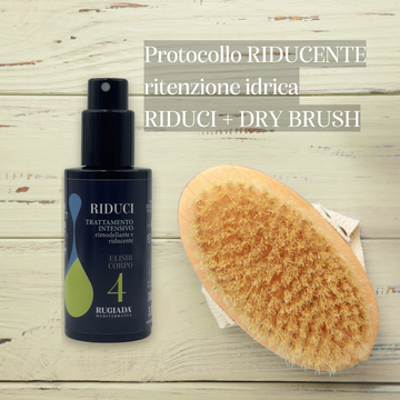 KIT PROTOCOLLO RIDUCENTE OLIO CORPO + SPAZZOLA