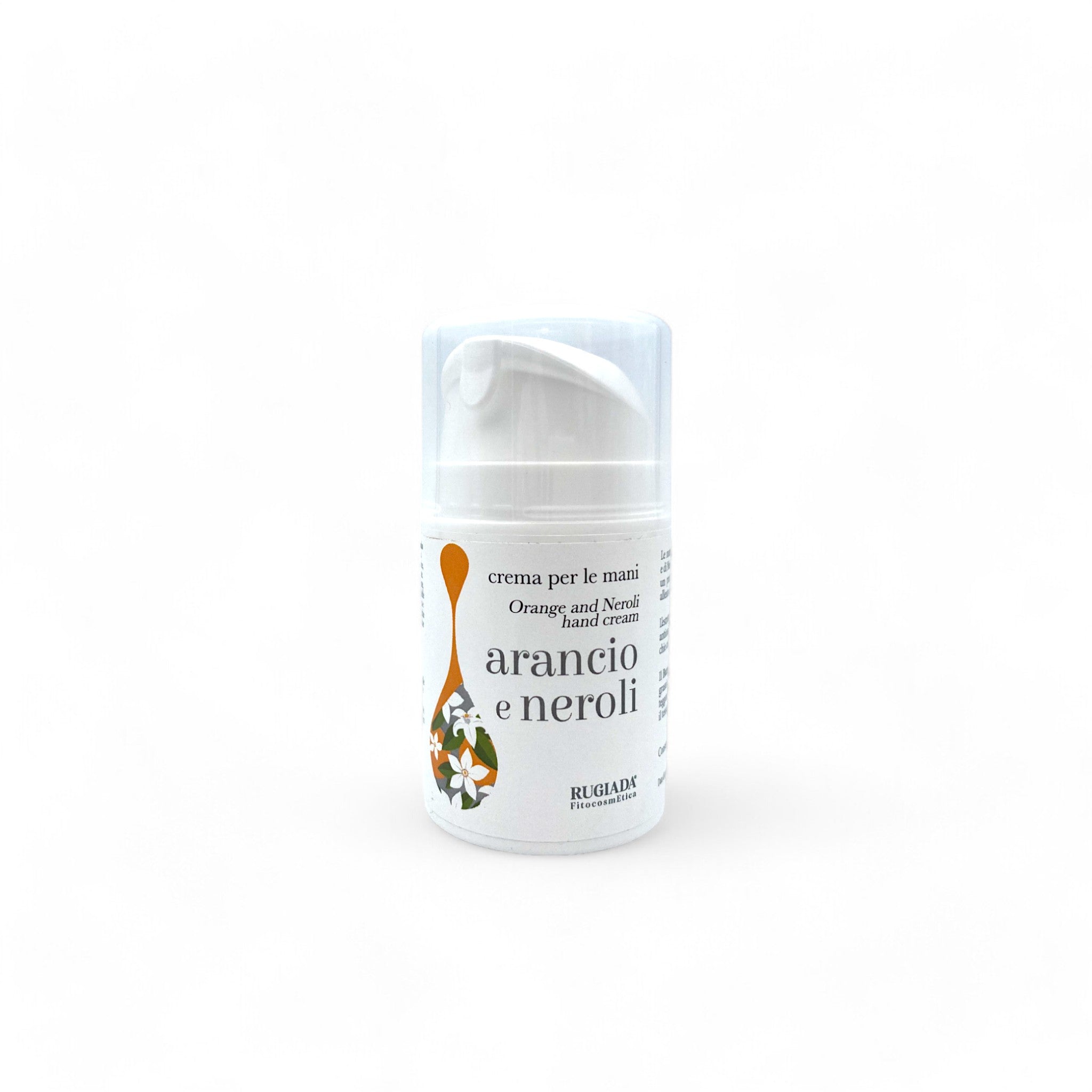 Orange and Neroli hand cream 50 ml - with rice starch - dry effect