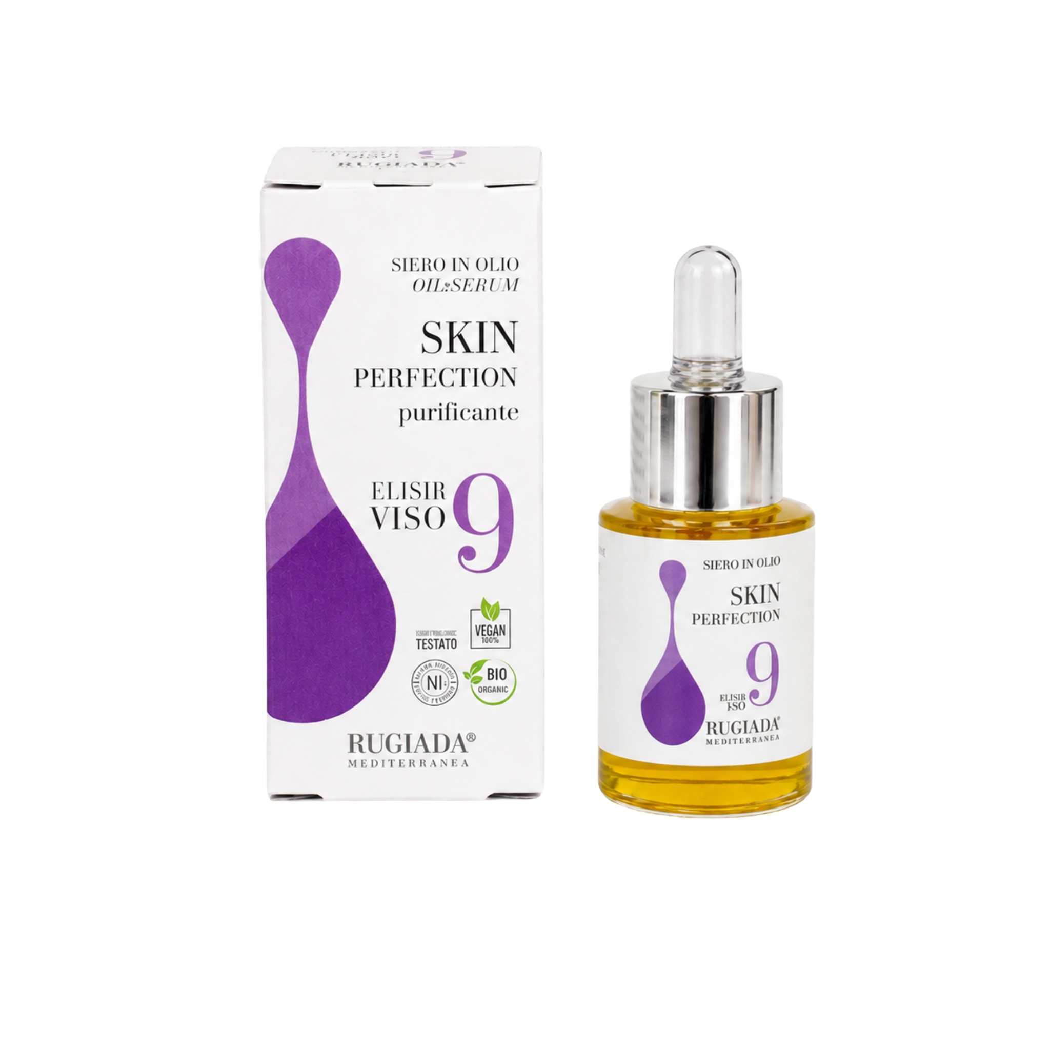 Elisir viso N. 9 purificante 15 ml – trattamento sebo-regolante e lenitivo